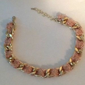 Fun gold tone chocker necklace